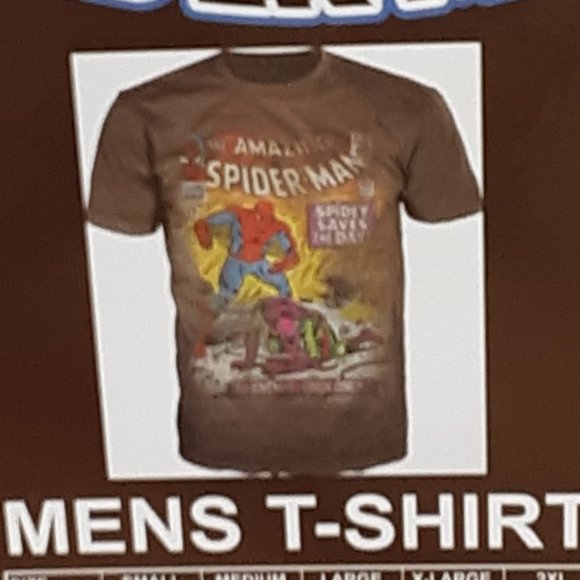 Spider Man Marvel Comics Lg T-Shirt In Collectible Metal Box 2010 Collectible - Picture 6 of 14